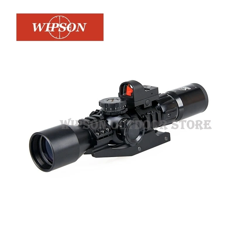 

WIPSON New 3-9x40FIRF Rifle Scope with Mini Red Dot Sight for Outdoor use and Hunting