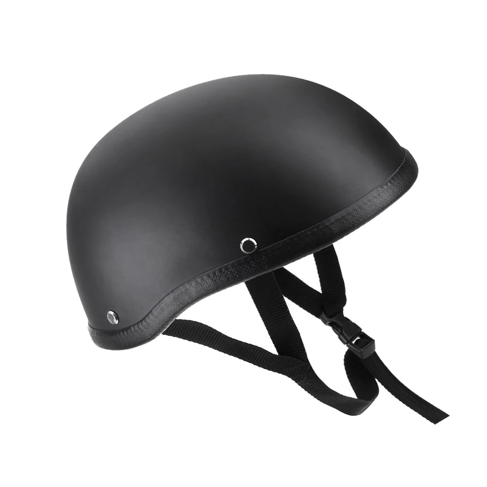 Motorcycle Half Open Face Helmet Matt Black Protection Shell for Scooter Bike | Автомобили и мотоциклы