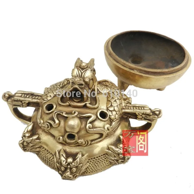 

Copper Vaporizer Kowloon incense censer leading feng shui home crafts ornaments