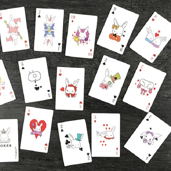 

5.2*8cm 54pcs Mini Card rabbit joker game theme multi-use as Scrapbooking Craft Paper DIY Decoration gift card message card