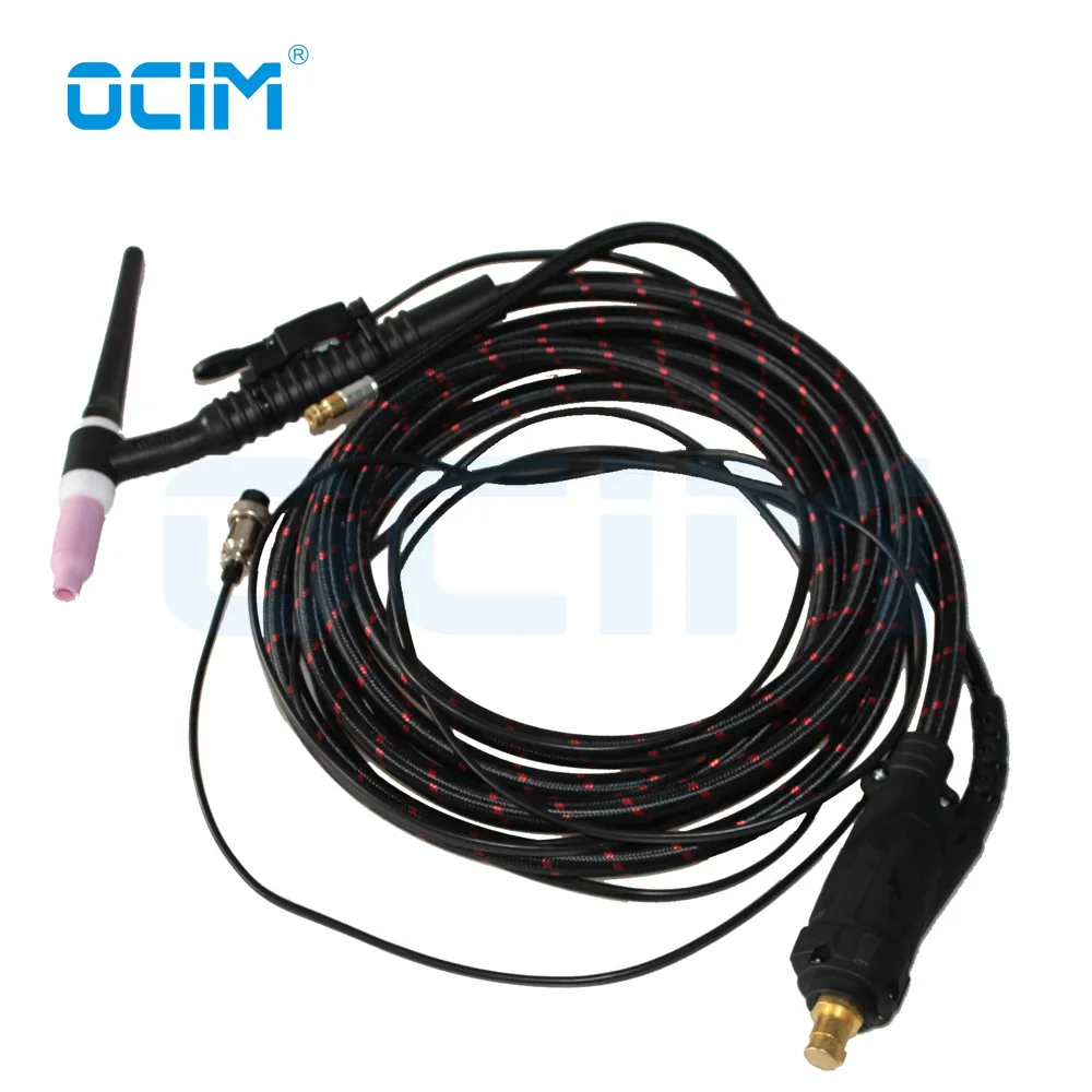 

New WP17F 4M TIG Welding Torch Flex head Gas Air Cooled PTA DB SR 17 Gun 35-70 Euro Connector