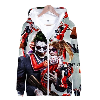 

HAHA Joker 3d Print Hoodie Sweatshirt men women Halloween Crazy Smile funny Hoodies Sweatshirts streetwear Zipper Jacket Coat