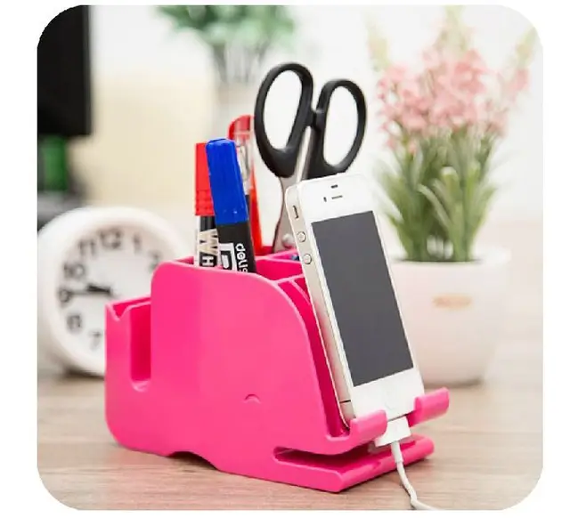 Cute multifunction desktop storage box Creative Plastic