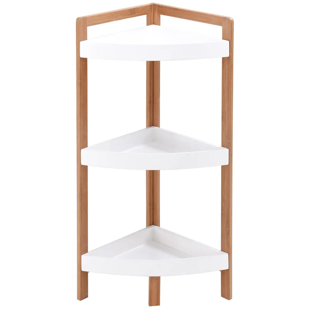 Giantex 3 Tier Corner Shelf Tower Storage Bathroom Wood Rack Stand Organizer Holder Home Furniture HW57019 Giantex 3 Tier Corner Shelf Tower Storage Bathroom Wood Rack Stand Organizer Holder Home Furniture HW57019
