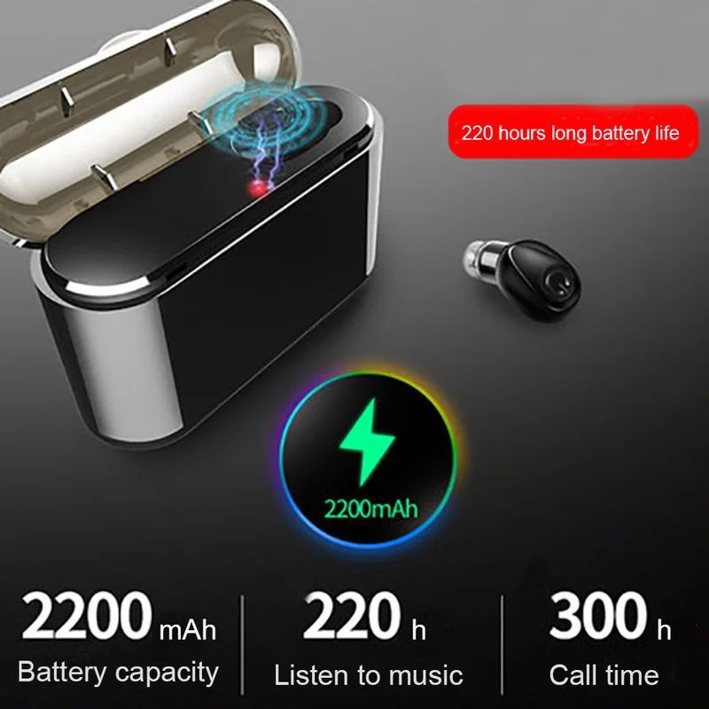 X8 TWS настоящие беспроводные наушники 5D стерео X8 Bluetooth наушники мини TWS водонепроницаемые наушники с аккумулятором 2200 мАч наушники