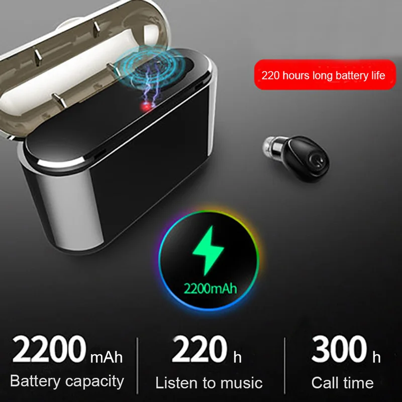 

X8 TWS True Wireless Earbuds 5D Stereo X8 Bluetooth Earphones Mini TWS Waterproof Headfrees with 2200mAh Power Bank Earphones