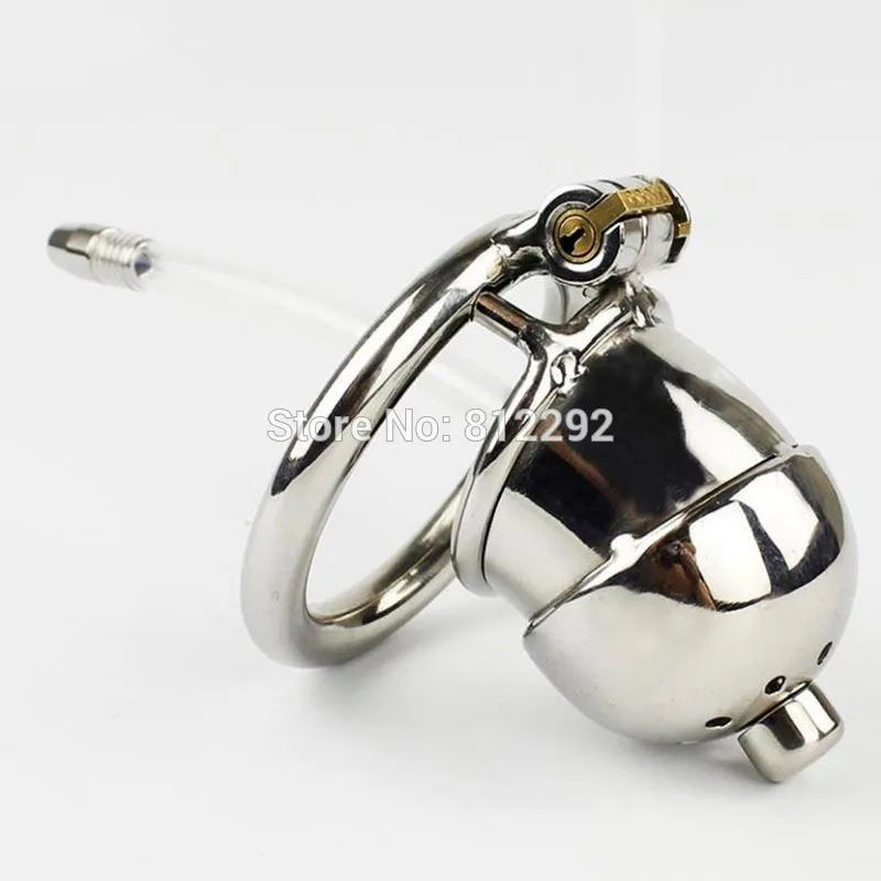 Najtaniej Nowy mały mężczyzna Chastity Cage Penis Lock z kolczastym pierścieniem Sex zabawki urządzenie Chastity ze stali nierdzewnej dla mężczyzn Cock Cage