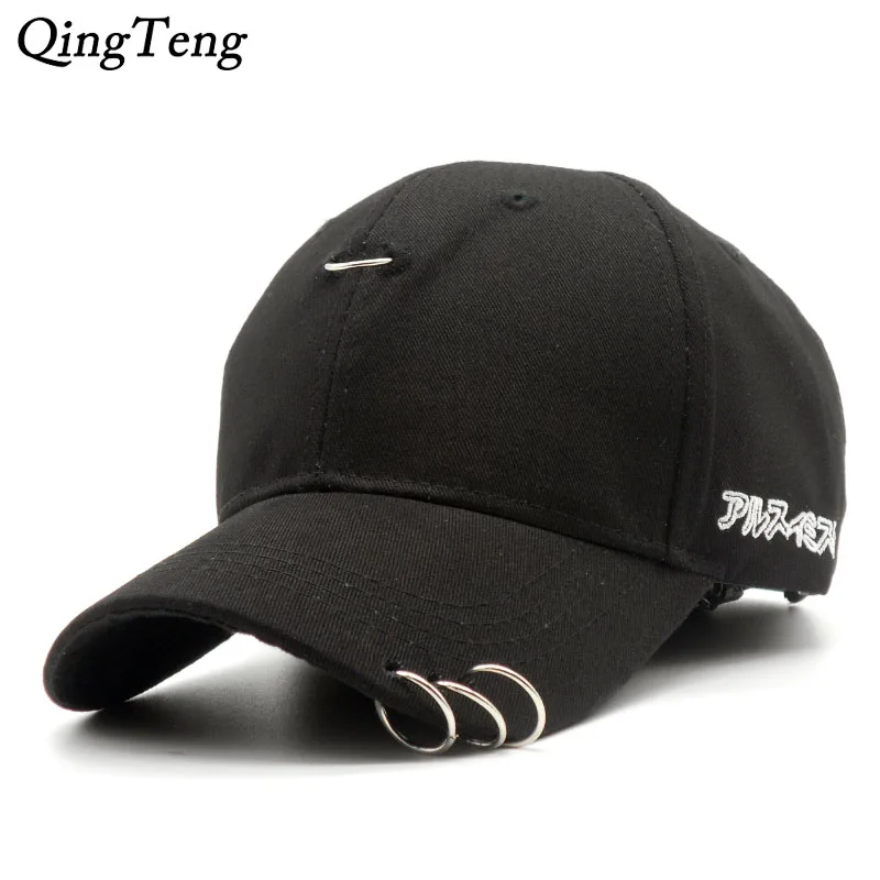 baseball cap with rings