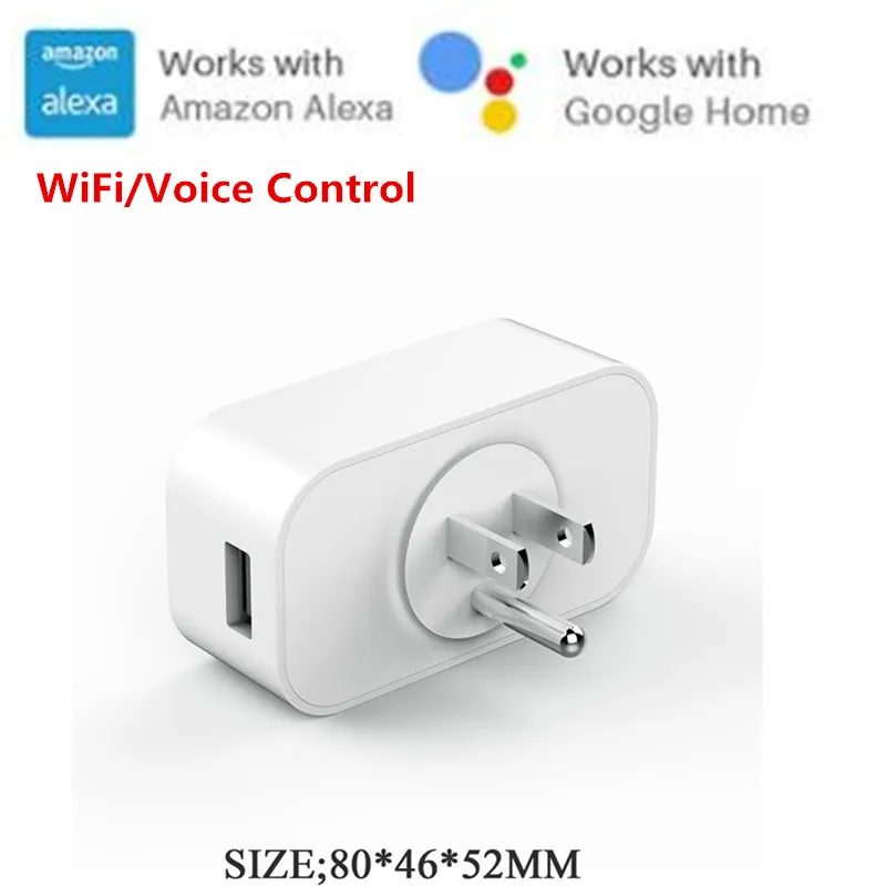 

S12 Remote Control Smart Socket Wireless WIFI Timing Switch Outlet Power Socket Plug Support Amazon/Google Smart Home Automation