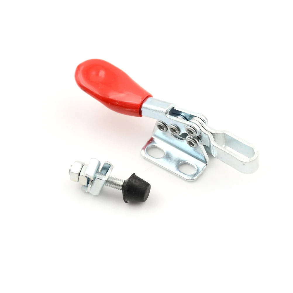

1pcs 90kg 198Lbs Quick Release Toggle Clamp Anti-Slip Push Pull Hand Tool Toggle Clamp Vertical/Horizontal Toggle Clamp