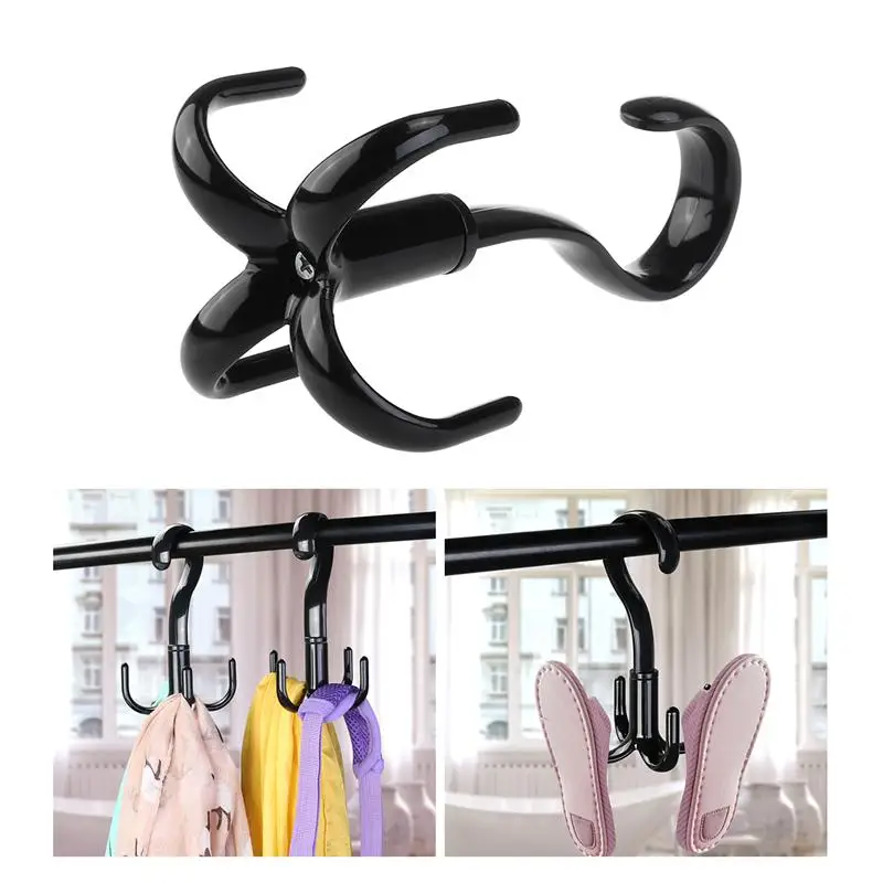 

TINKSKY 3pcs 360 Degree Rotating Twirl Tie Rack Adjustable 4 Claw Twirl Tie Rack Necktie Belt Scarf Hanger Organizer Holder A3