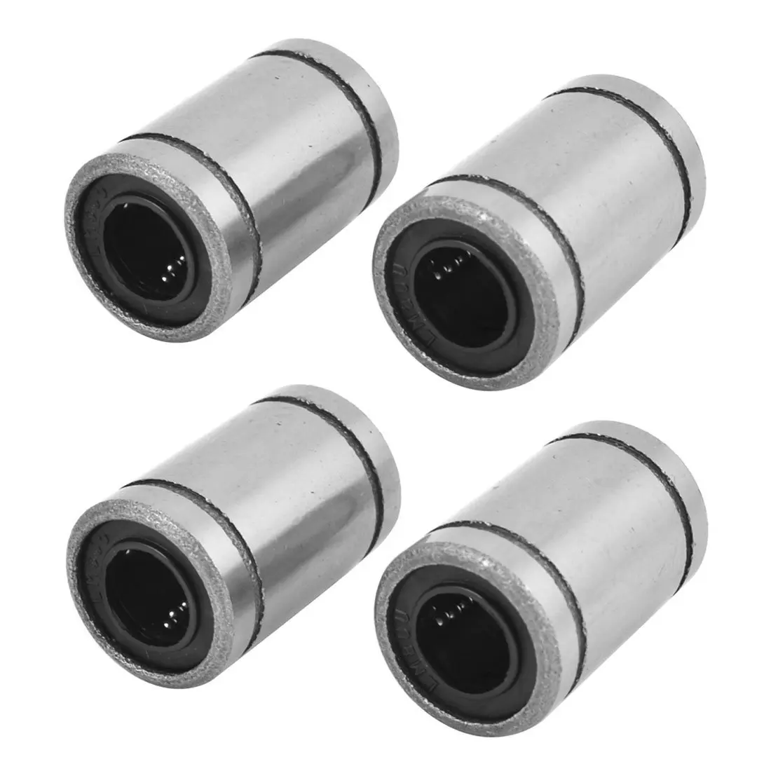 LHLL 4 Pcs LM8UU 8mm Inside Dia Rubber Sealed Linear Ball Bearing