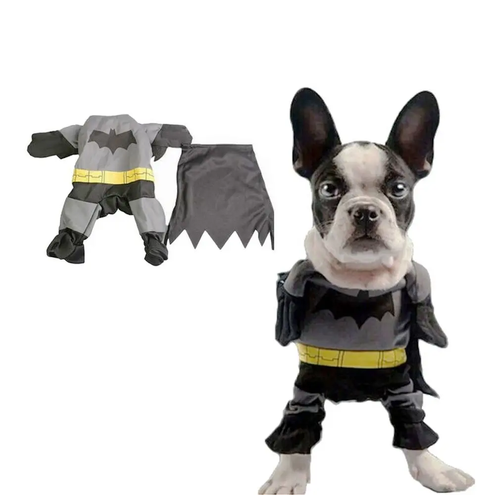 

Cute Pet Cat Dog Batman Costume Suit Puppy Clothes Superhero Outfit Apparel Clothing for Small dogs
