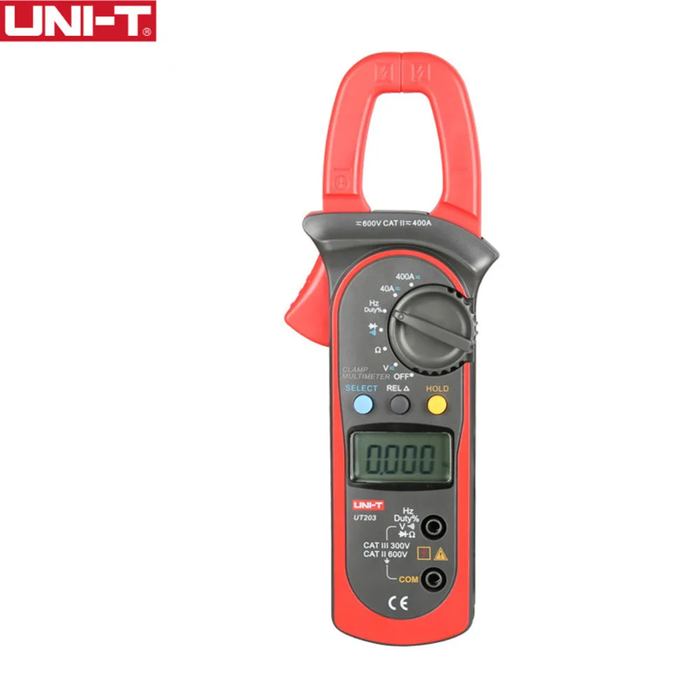 

UNI-T UT203 40-400A Digital Clamp Meters Auto Range Kaw Capacity 28mm Continuity Buzzer New Diagnostic-tools