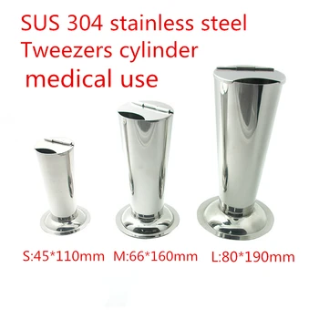 

304 Stainless Steel medical Tweezers Barrel Cylinder Barrel Forceps Corrosion Protection instrument Forceps placement cylinder