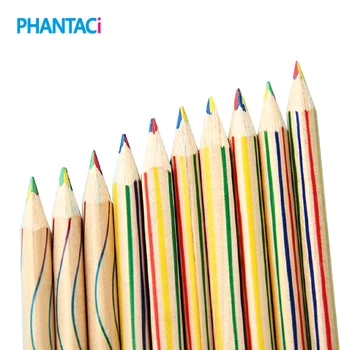 

5 Pcs/Lot Rainbow Color Pencil 4 in 1 Colored Pencils For Drawing Stationery Drawing Lapices Office Material School Supplies