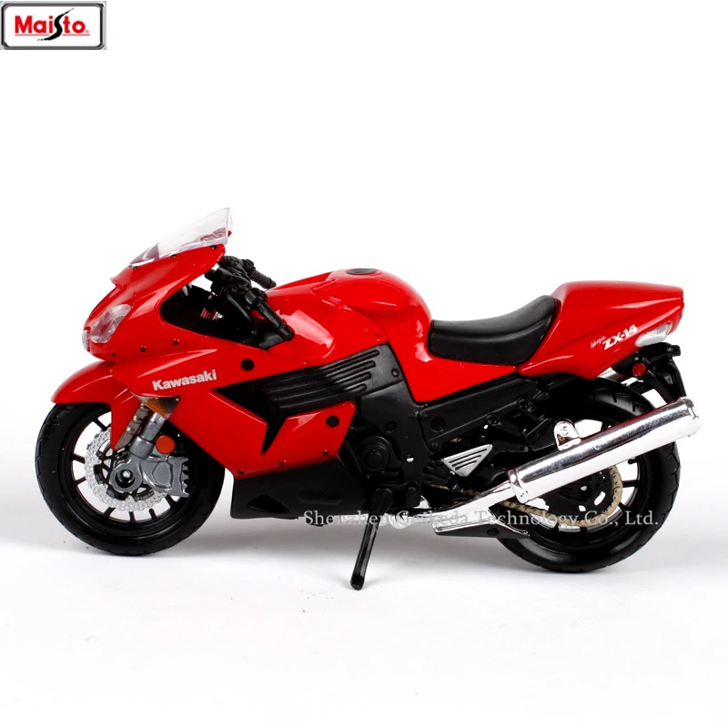 Maisto 1:18 Kawasaki ZX 14R оригинальная Авторизованная модель мотоцикла из сплава