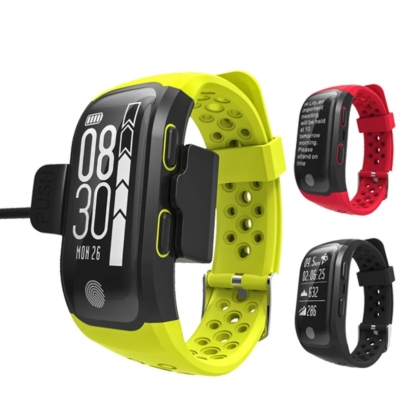 Meilleur OGEDA Hommes de Remise En Forme Intelligente Montre la Fréquence Cardiaque Dynamique IP68 Étanche GPS Intelligent Montre Bracelet Bracelet Tracker Intelligent Horloge Montres S908