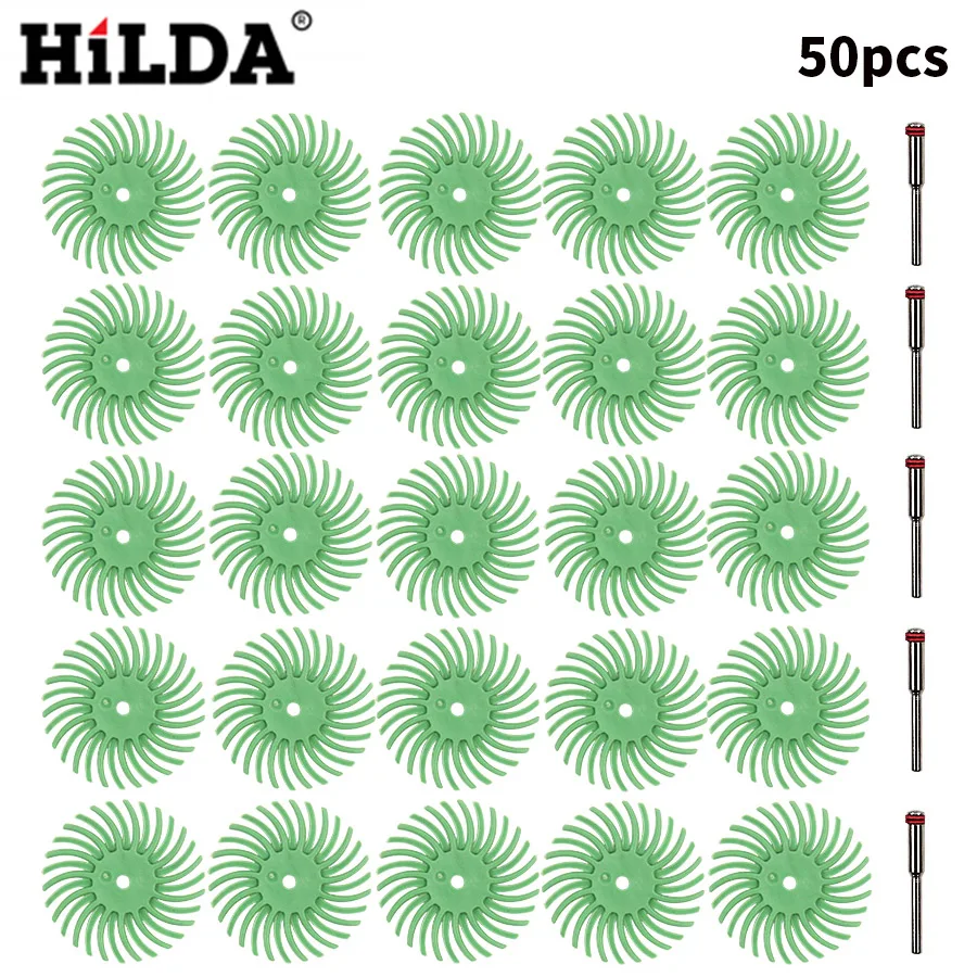 Абразивные инструменты HILDA 80 # 220 400 1000 2500 #50 шт. Аксессуары Dremel вращающиеся с