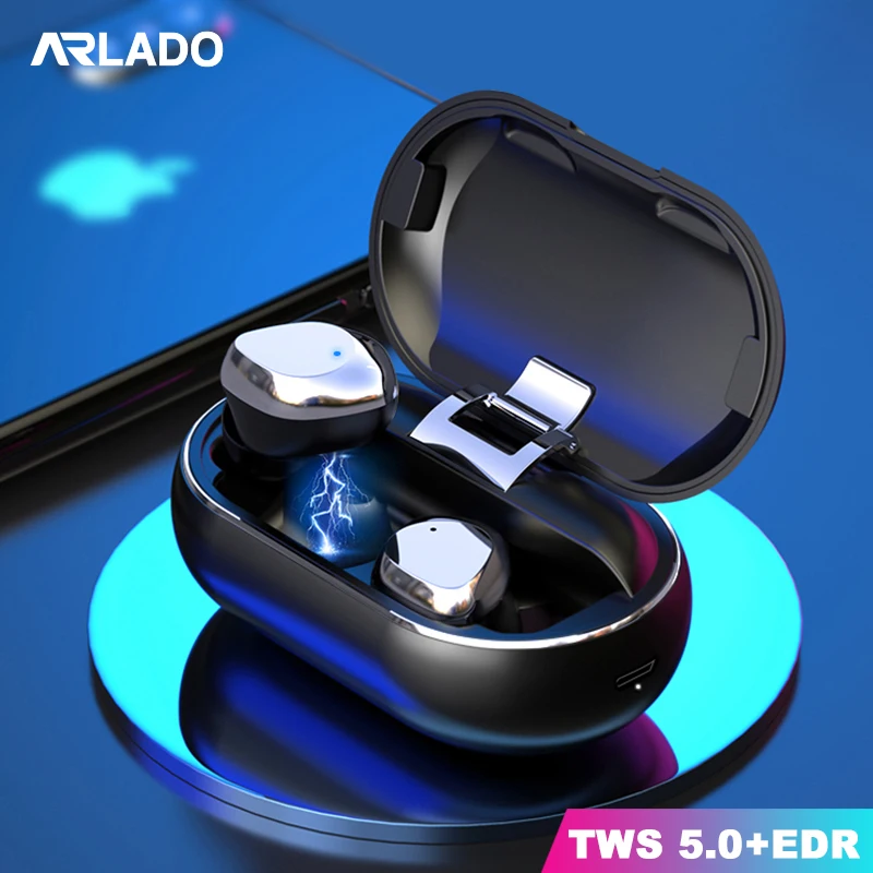 

Arlado X26 Wireless Binaural 5.0 Bluetooth Headset In-Ear Noise Reduction Touch Control Earbuds Smart Waterproof Hifi Earphone