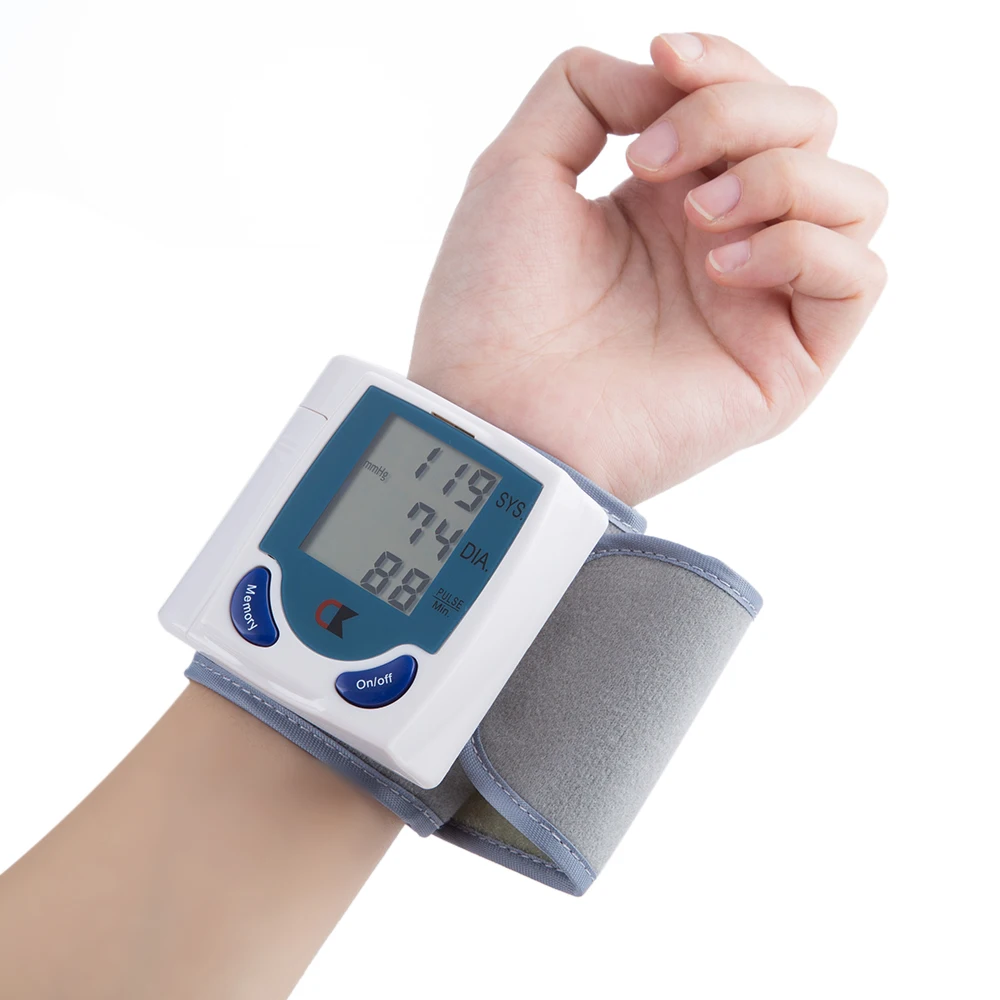 

Automatic Wrist Blood Pressure Monitor Meter Tansiyon Aleti Tonometer Wrist Sphygmomanometer Tensiometro pulsometer Health Care