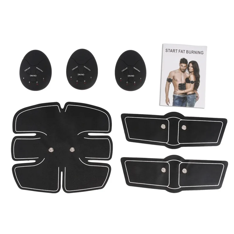 Vibration Plate Abdominal Muscle Trainer body Massage Fit Training EMS Exercise Abdominal Muscles Loss Slimming Massager Set