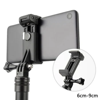 

Mobile Phone Clip Holder mount for GoPro Selfie stick monopod For iPhone Xiaom Samsung Huawei OPPO Tripod Adapter Accessories