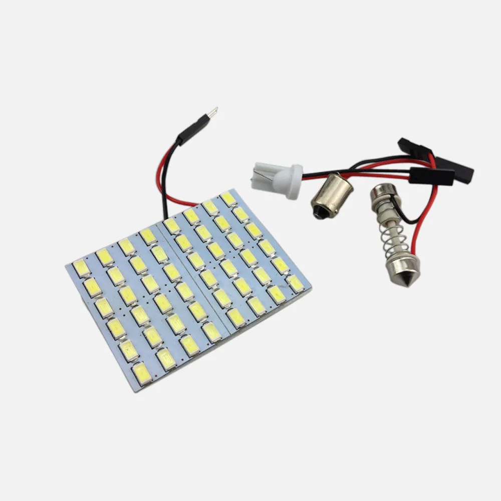 Интерьер автомобиля светильник Панель 48 SMD 5050 яркий 12В T10 W5W festoon Dome светодиодный лампочка лампа освещение салона авто Автостоянка светильник@ 010