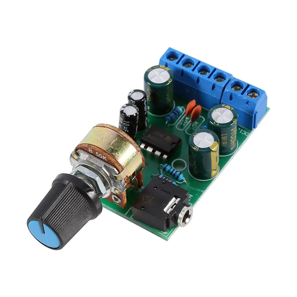 

TDA2822M Amplifier 2 Channels Stereo AUX Audio Amp Board Module High Power Amplifier Board