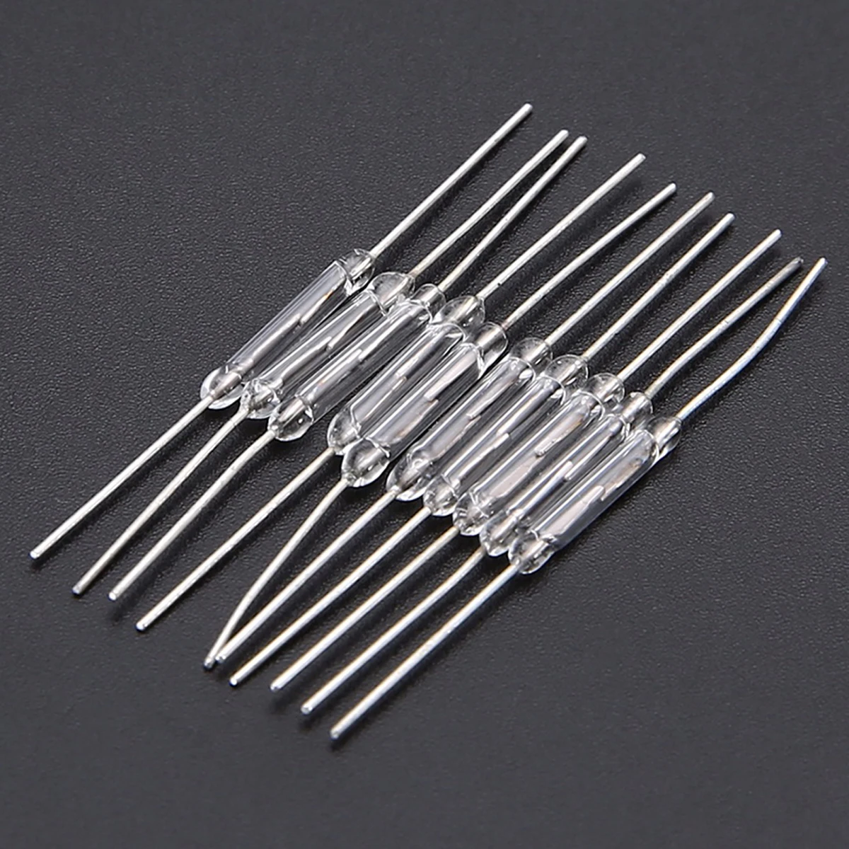 10Pcs Reed Switch Magnetic Switch Normally Open 14mm 10W Glass Reed Switch Pipe Magnetic Induction Switch Lighting Accessories