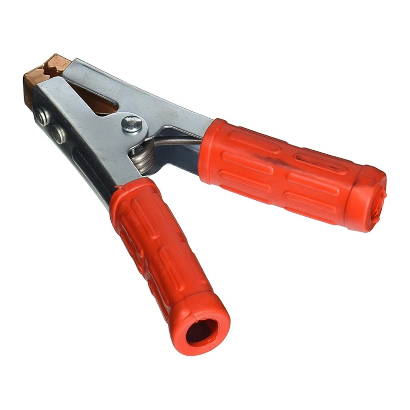 

Red Handle 500A Spring Loaded Crocodile Clip Welding Earth Clamp