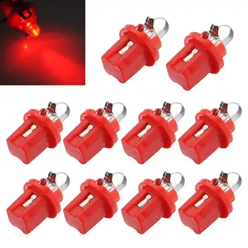

TOYL 10* AMPOULE LED COMPTEUR TABLEAU DE BORD B8-5D T5 avec support ROUGE TUNING auto voiture lumiere