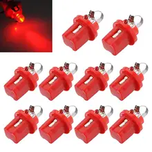 TOYL 10 * AMPOULE LED COMPTEUR TABLEAU DE BORD B8-5D T5 avec support ROUGE TUNING auto voiture lumiere