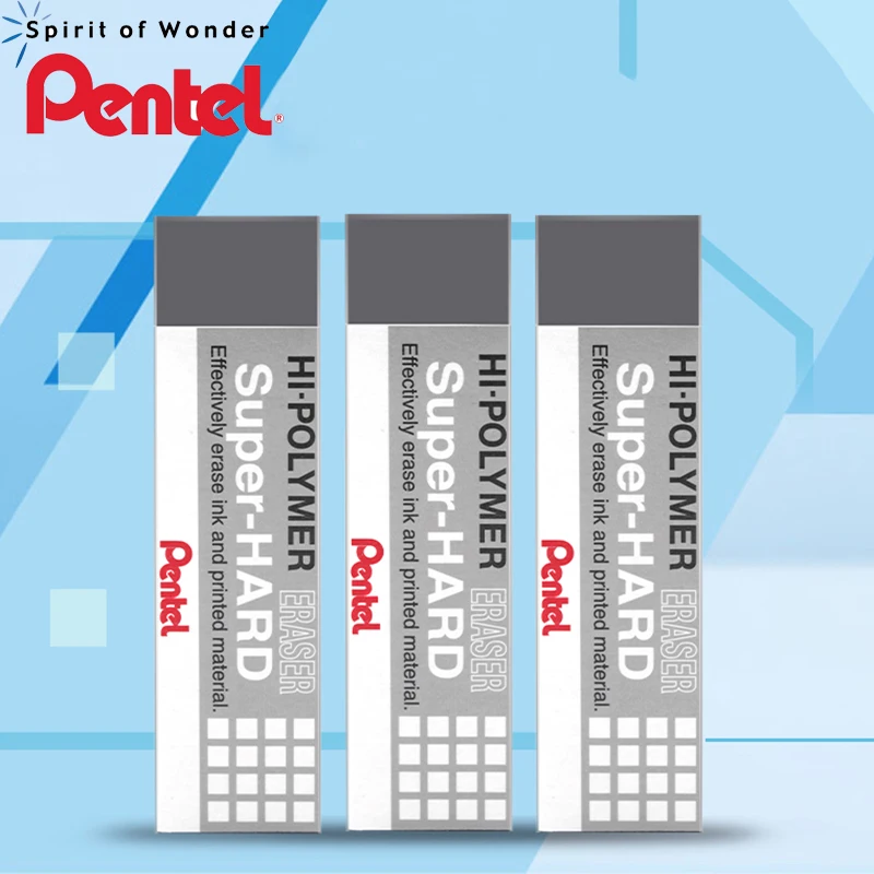 Japan Pentel Super Hard Ink Eraser 2pcs/lot Hi poliymer Effectively