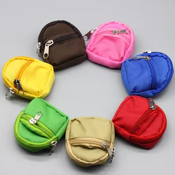 

1PCS Dolls Bag Accessories 8 Colors Mini Cute Backpack Toys For BJD Blyth Doll Fashion Bags Children Best Gift
