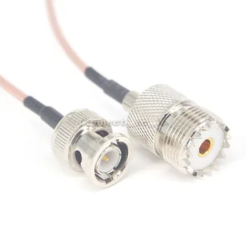 

100 Pieces shipping by DHL UHF-BNC Extension Cord UHF Female to BNC Male Conector RG316 Adapter Coaxial Pigtail Cable 15cm