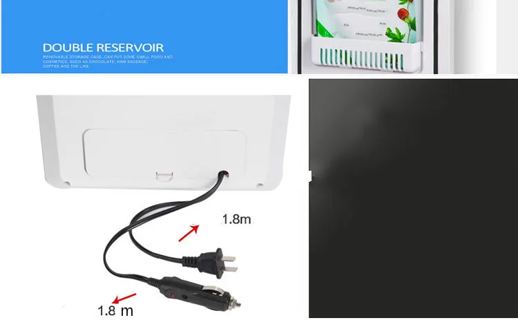 16L 220v 12v Dual-core LCD Display Mini Car Fridge ABS Multi-Function Home Cooler Freezer Warmer Portable auto Fridge Freezer 12 volt fridge