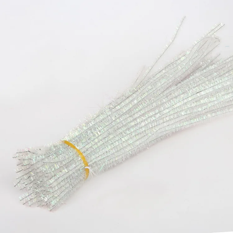 100pcs Sparkling Chenille Pipe Cleaners
