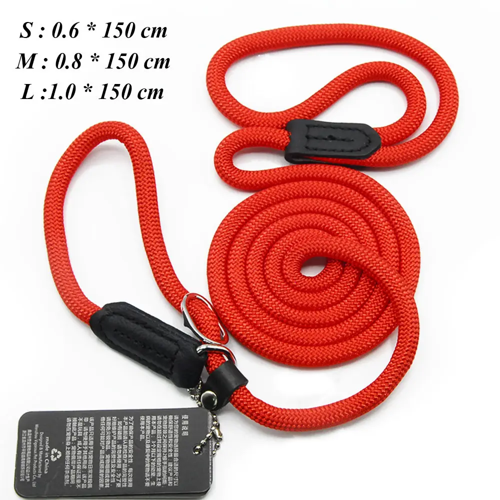Dog Leashes For Small Dogs Collar Nylon Puppy Leash Collar Dog Leash For Large Dogs Basic Leashes Solid Rope (9)