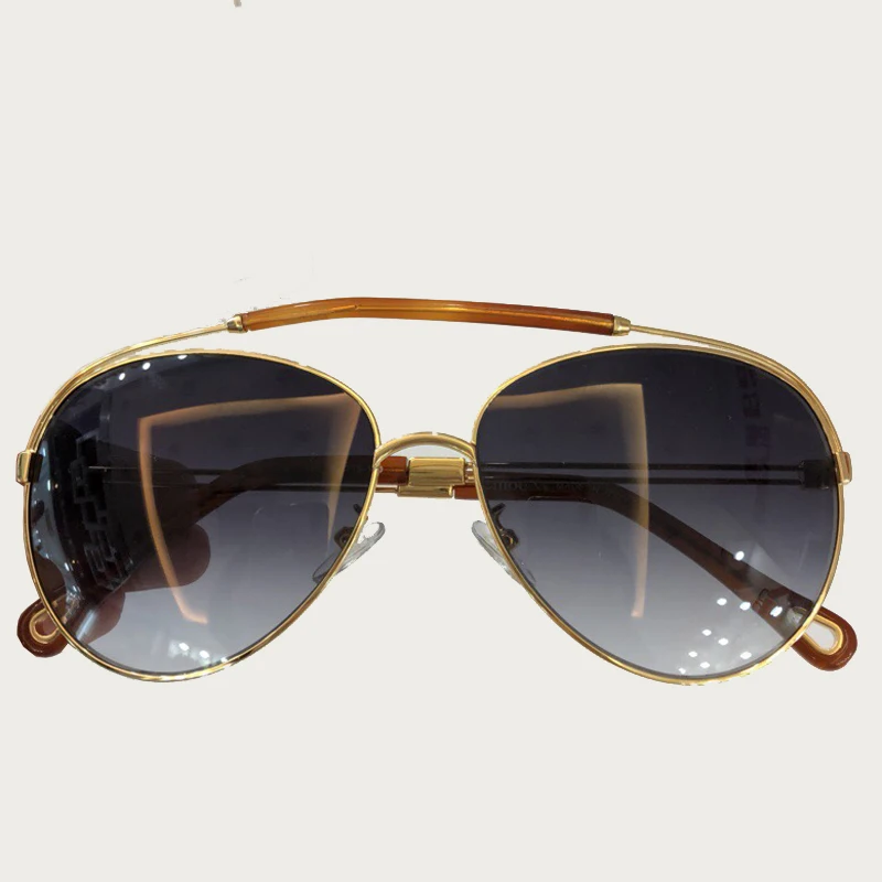 Винтаж Модные солнцезащитные очки Для женщин высокое качество сплав Frame градиент UV400 защиты объектива Ретро мода очки с упаковочная коробка