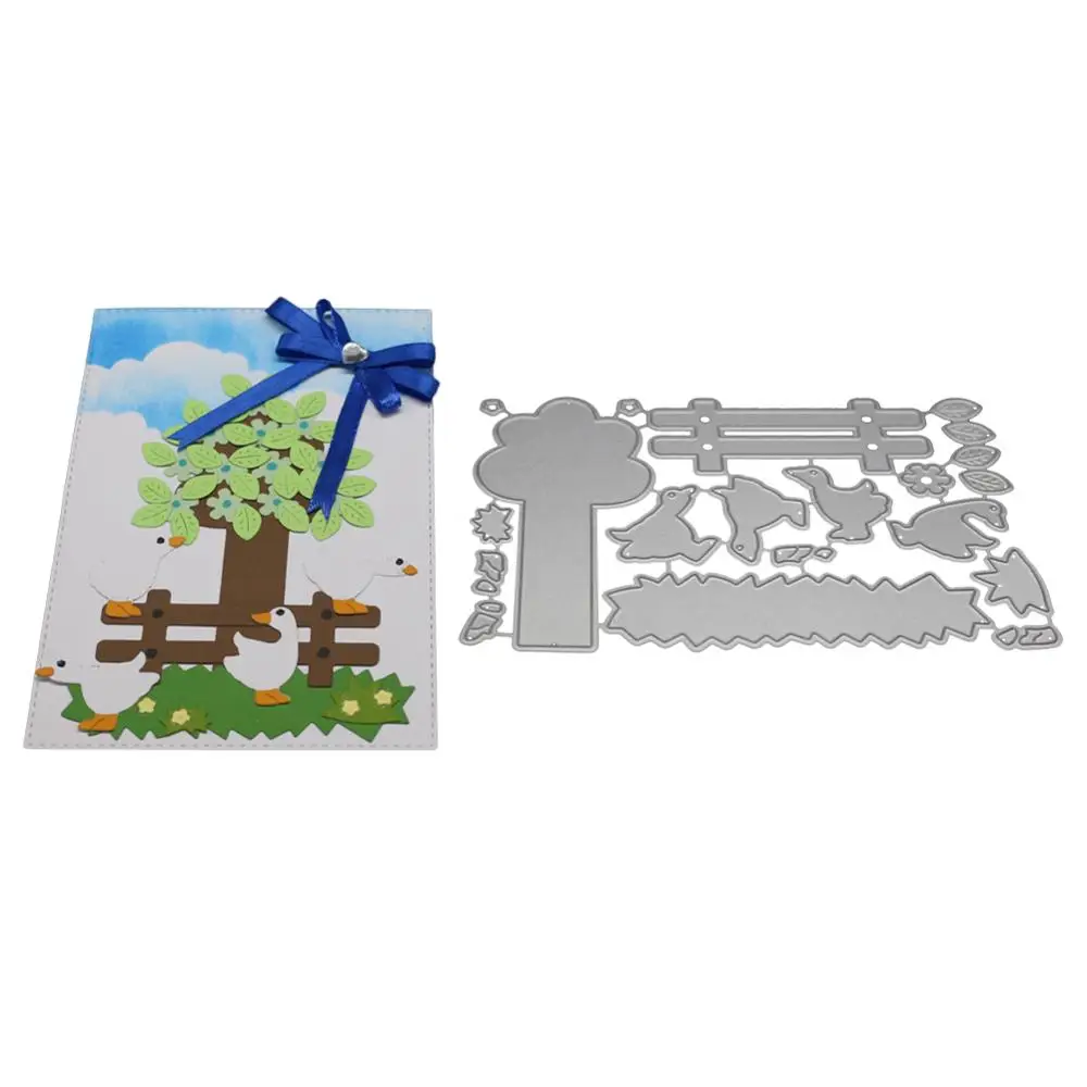 

Metal Cutting Dies Tree Frames Scrapbooking For Card Making DIY Embossing Goose Element Stencils Stamps And Dies 2019 New