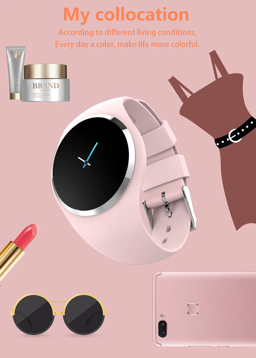 Женский Bluetooth умный браслет для мужчин из нержавеющей стали водонепроницаемый носимый прибор умный Браслет Приложение Поддержка для Android IOS B59