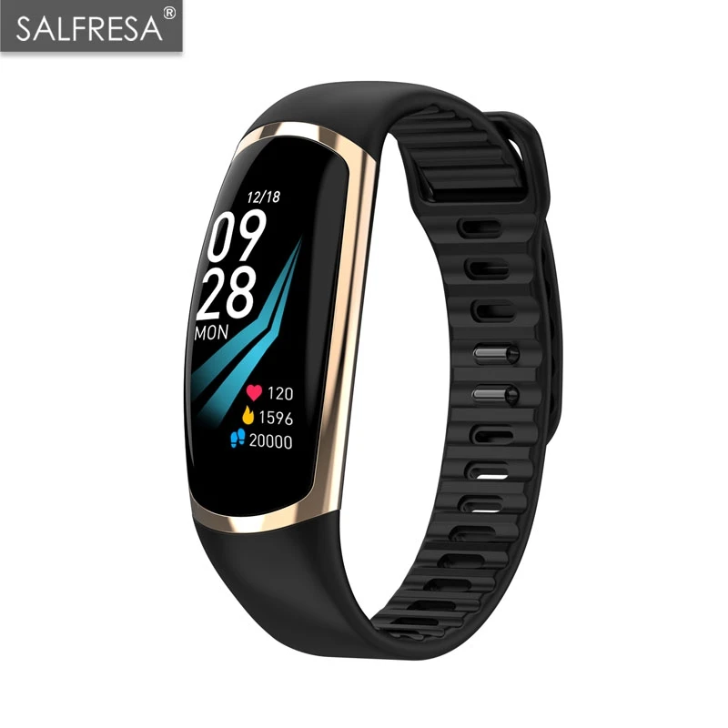 

Smart Bracelet Android IOS Heart Rate Band Sleep Monitor Blood Pressure SALFRESA Fitness Tracker Waterproof Color Screen Sport