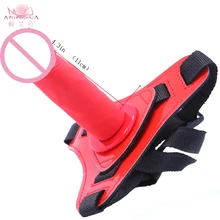 APHRODISIA 11*3 CM Adult Silicone Lesbian Strap on Dong Anal Vagina Sex Products Strap on Dildo Sex Toys for Girls