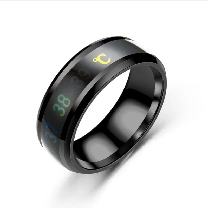 Fashion-Intelligent-Thermometer-temperature-measuring-ring-Stainless-steel-simple-creative-Couple-wedding-jewelry-Dropshipping