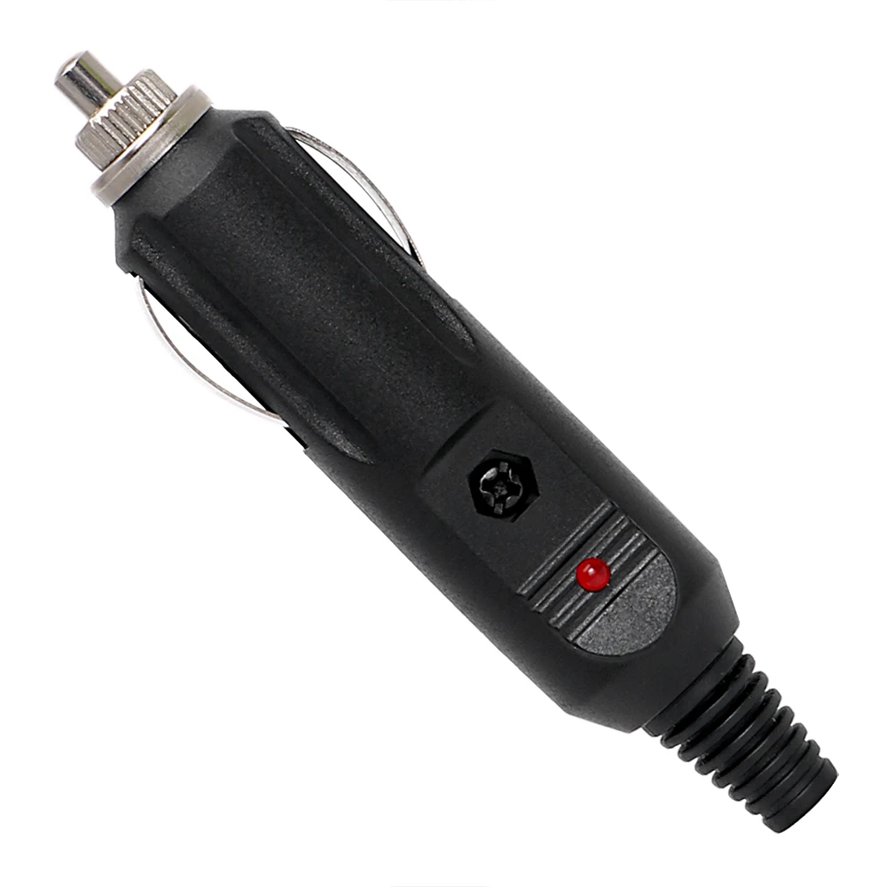 

Car-styling Car Cigarette Lighter Socket Plug Connector With Fuse Auto Replacement LED Red Indicator Universal Cigarette Lighter