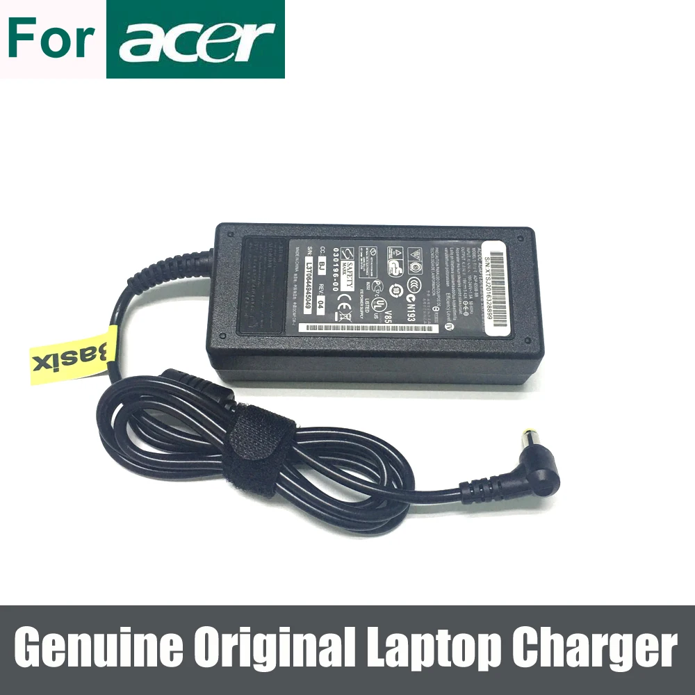 Оригинальное зарядное устройство 65 Вт 19 в 3 42 А для Acer Aspire One D255 D255E D257 D260 па70 |