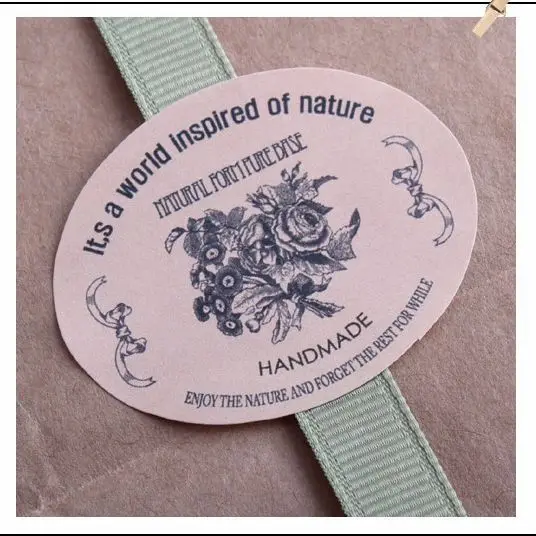 

Hand Made Stickers,Retro style Hand Made Label Stickers