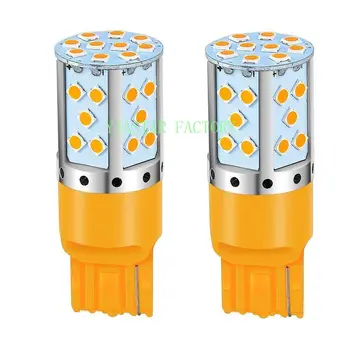 

Yiastar 2pcs T20 Led Canbus 3030 LED T20 W21W 1156 7507 BAU15S LED Bulbs No Hyper Flash Amber Yellow For Turn Signal Lights