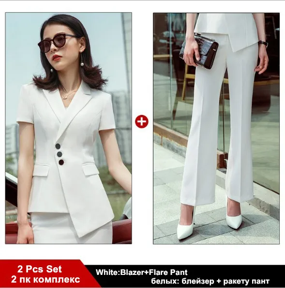 belted asymmetric jacket skirt suit